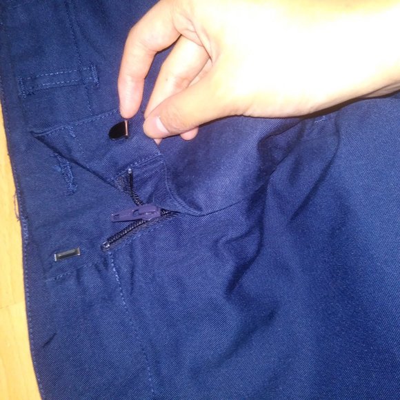 Men's Long Navy Blue Pants - Size Large, Waist 31 - Picture 8 of 11